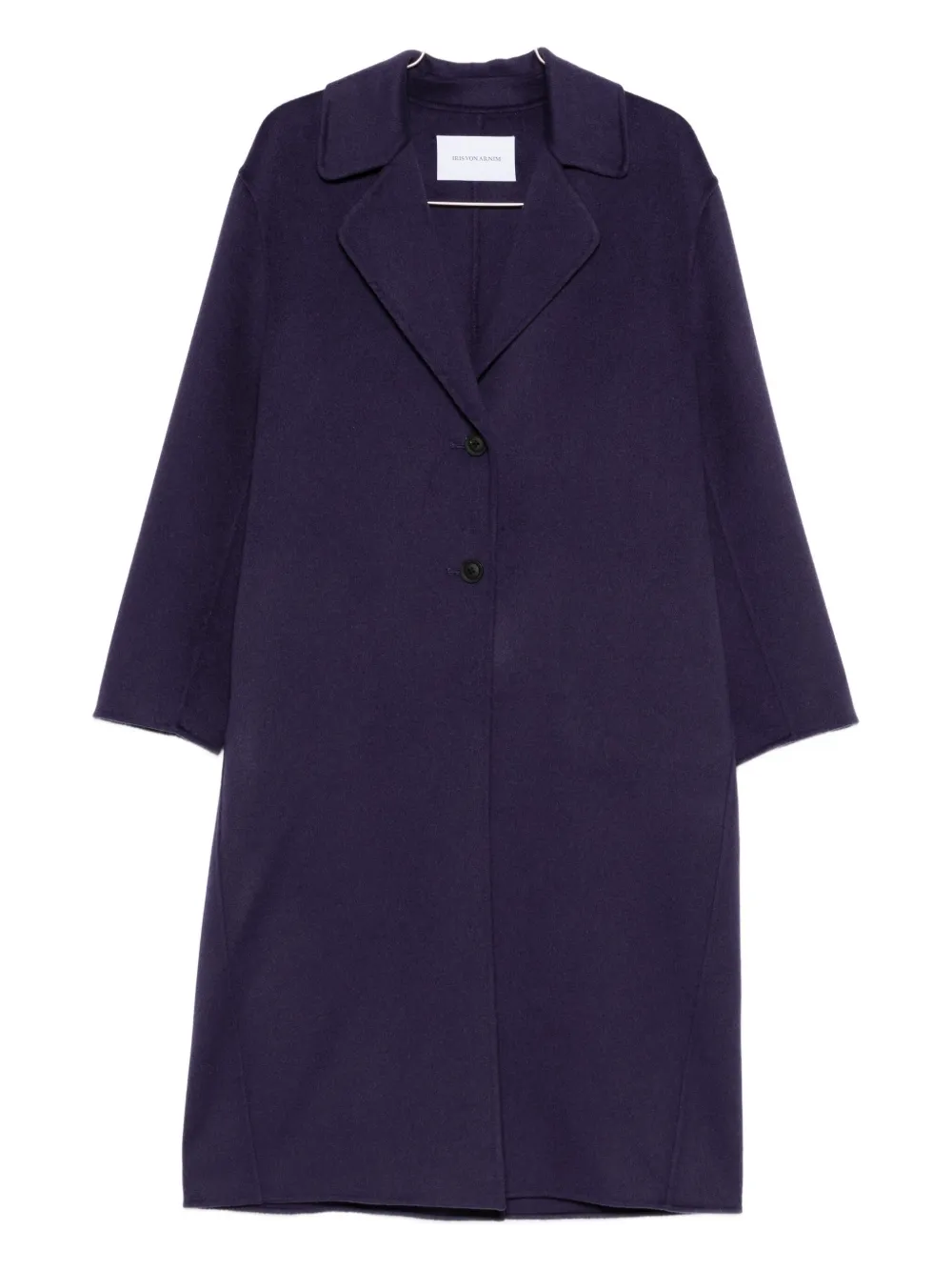 Iris Von Arnim notched-lapel buttoned coat - 5889 PURPLE