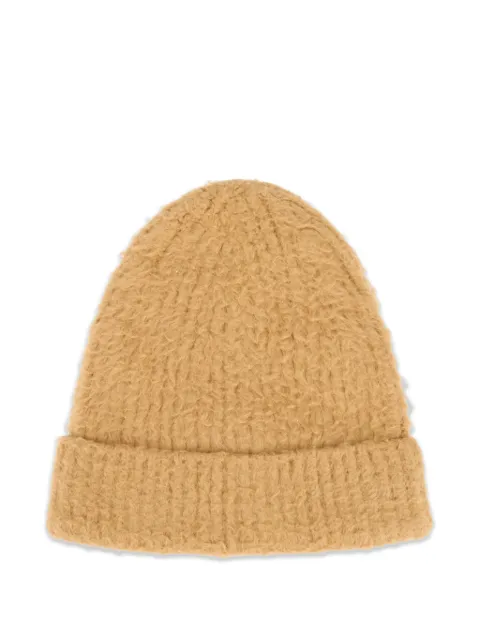 Roberto Collina ribbed-knit brushed beanie hat