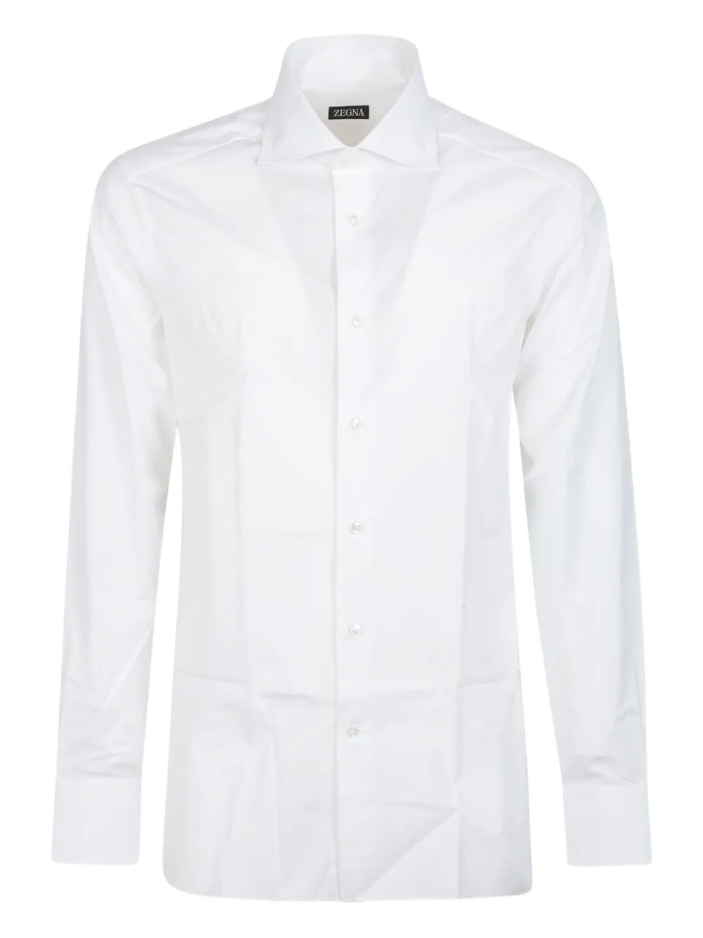 Zegna Lux Tailoring Long Sleeve Shirt In White