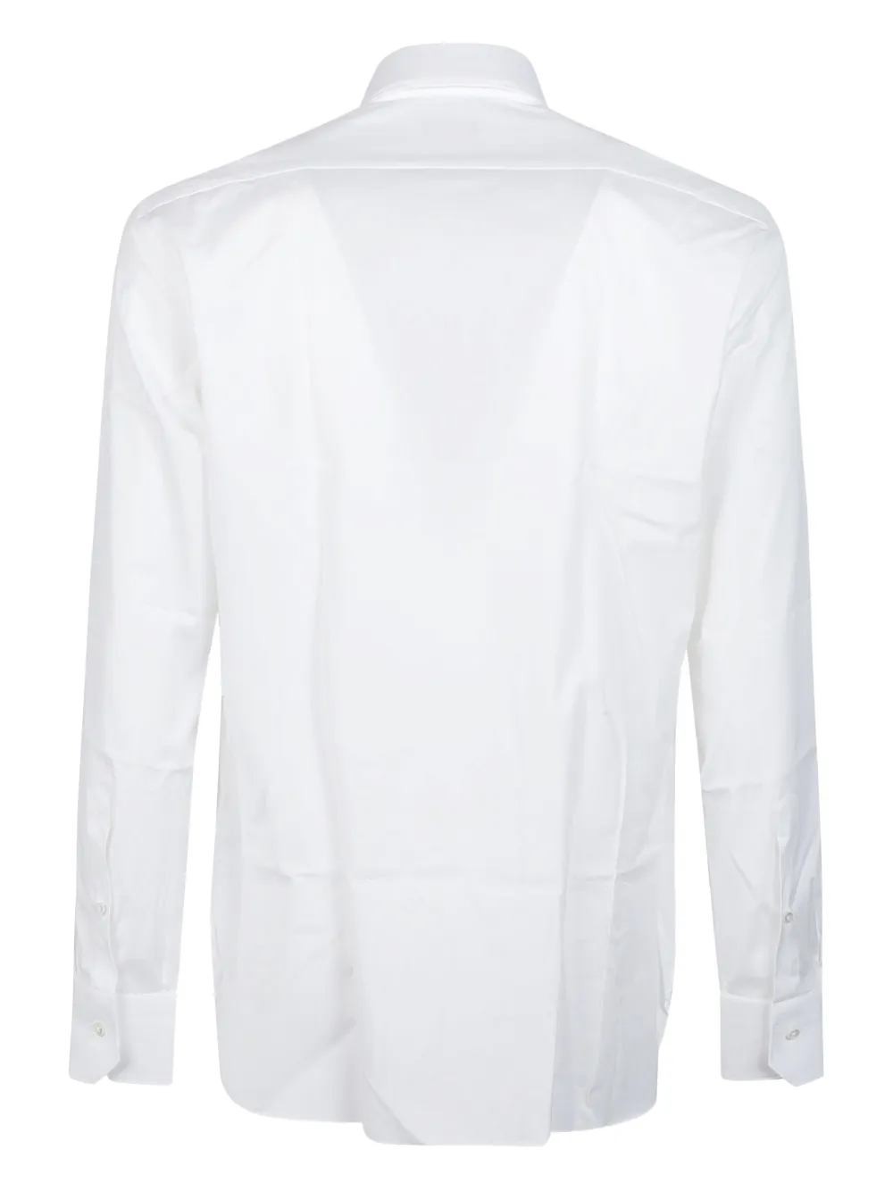 Zegna Lux Tailoring Long Sleeve Shirt In White