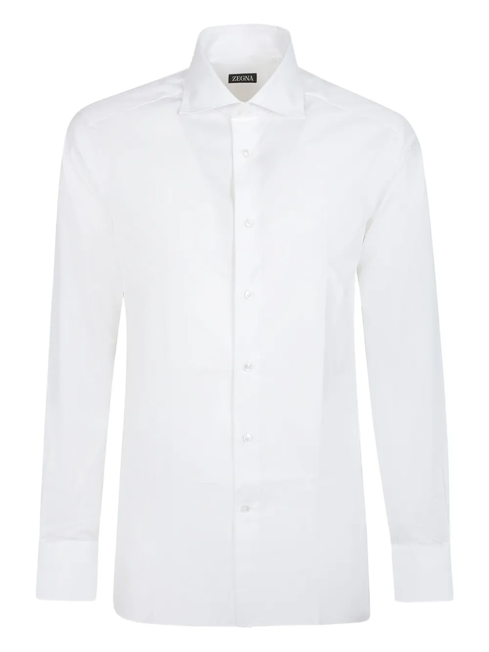 Zegna long-sleeve cotton shirt | White | Image 1