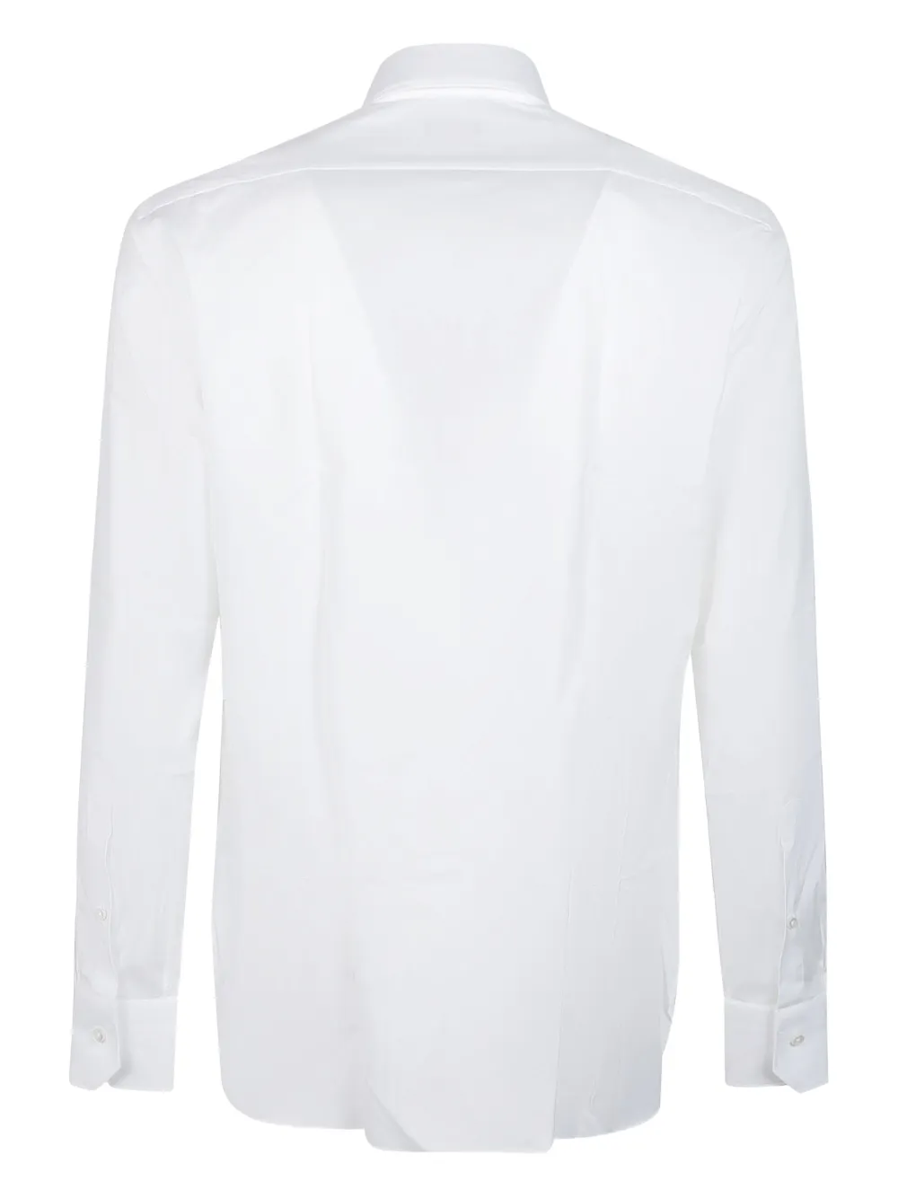 Zegna long-sleeve cotton shirt - Wit