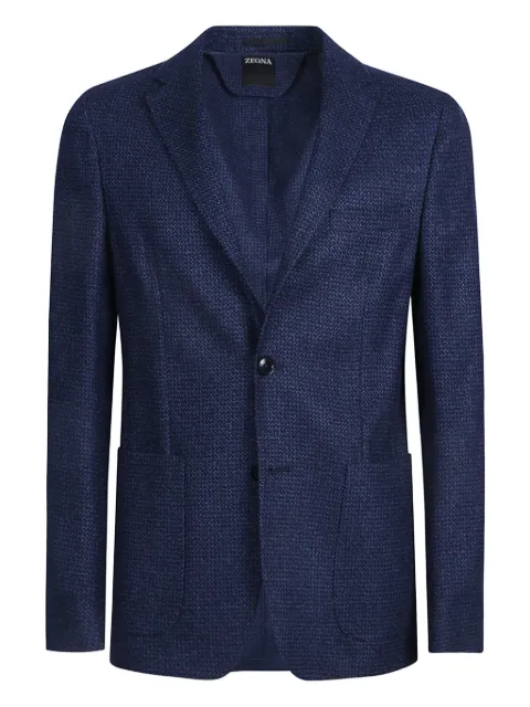 Zegna blazer de lana con botones