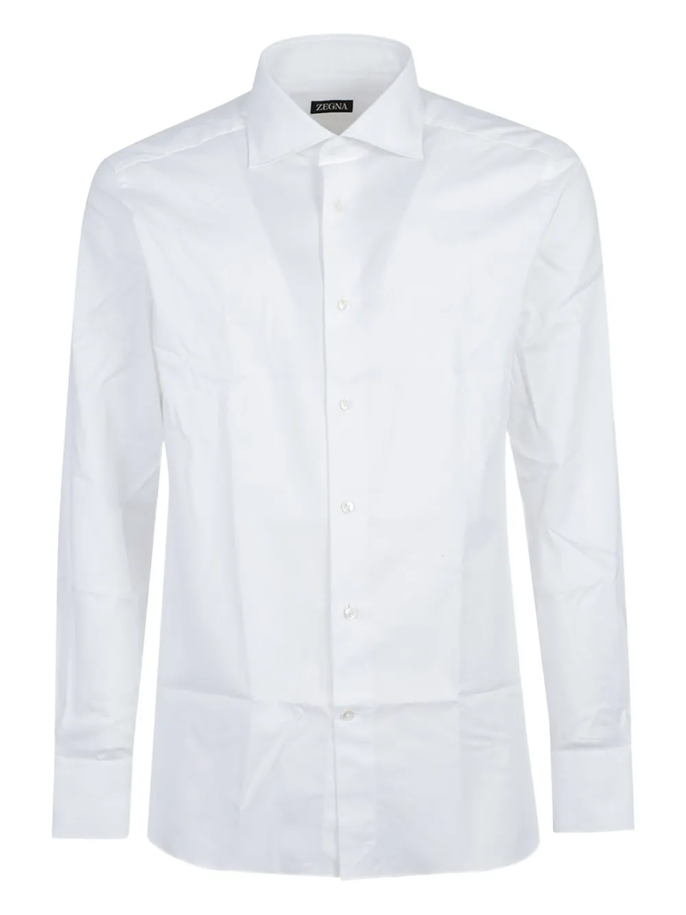 Zegna Lux Tailoring Long Sleeve Shirt In White