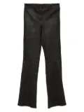 Arma leather flared pants - Black