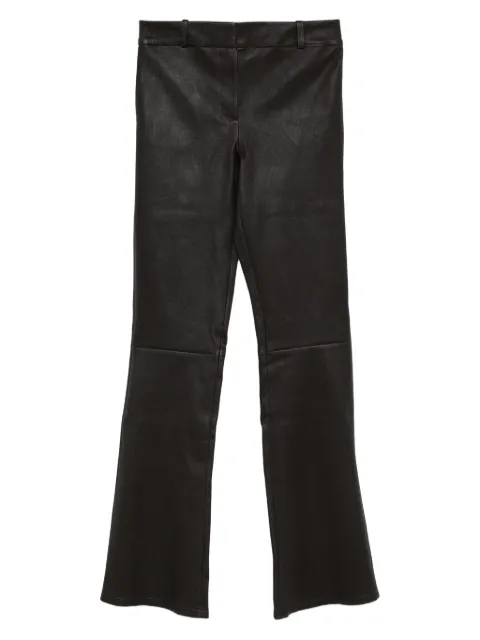 Arma leather flared pants