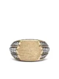 Lucy Delius Jewellery 14K yellow gold diamond-pavé signet ring - YG