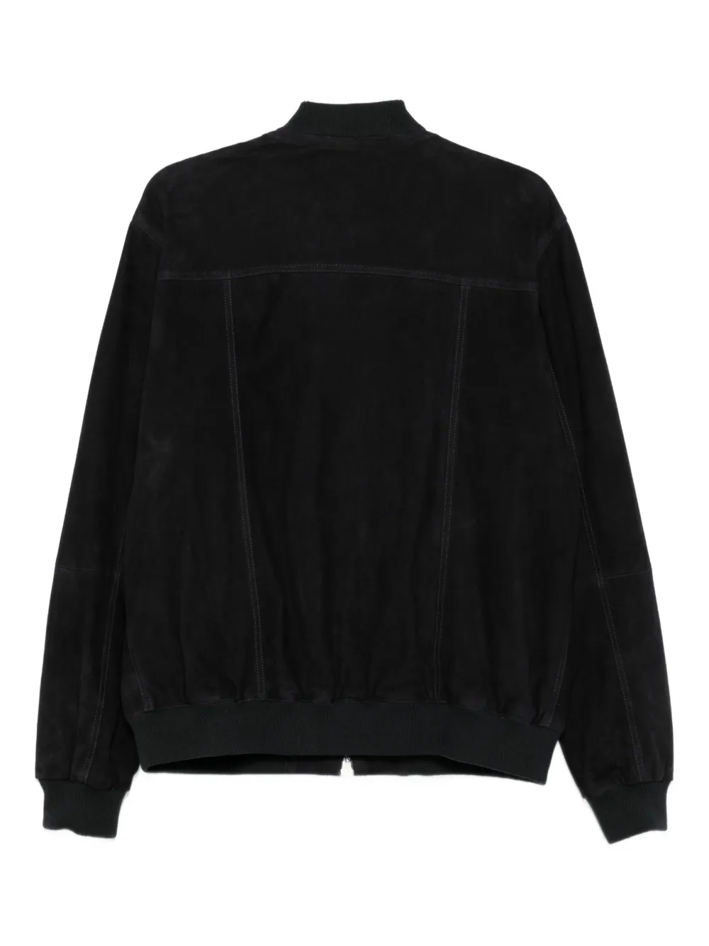 Arma Suede Zip-front Bomber Jacket In Animal Print