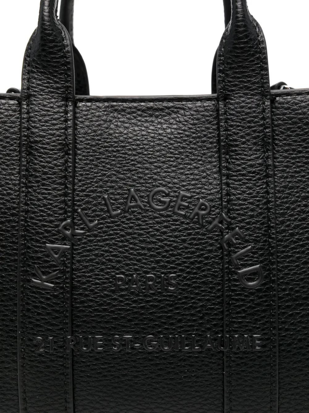 Karl Lagerfeld The Mini Tote Bag In Black