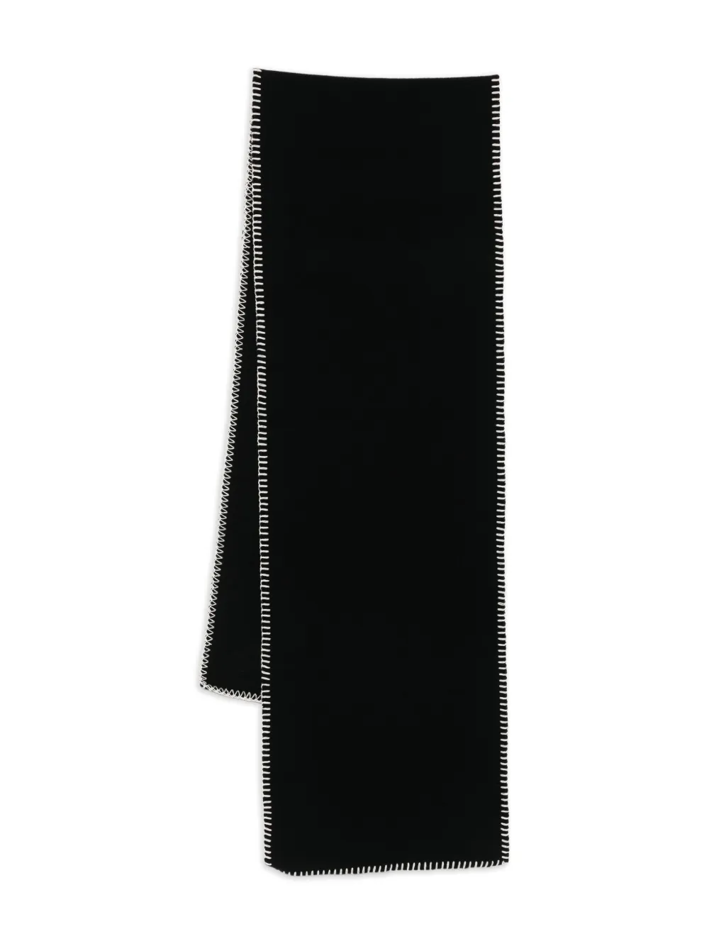 Karl Lagerfeld Schal mit Ziernähten | Schwarz | Image 1