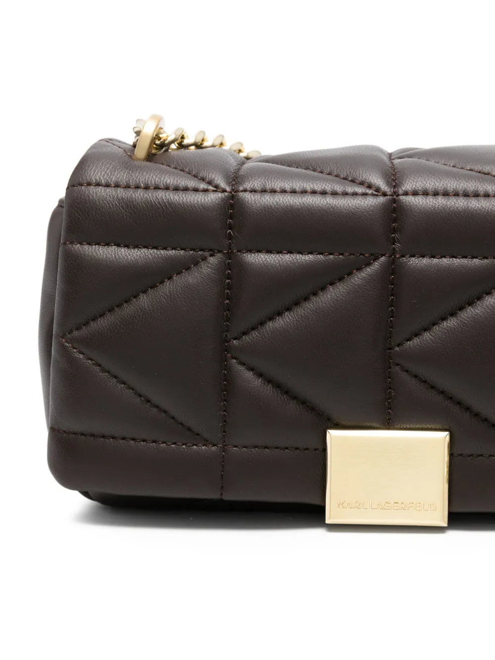 Karl Lagerfeld Quilted Crossbody Bag In Black