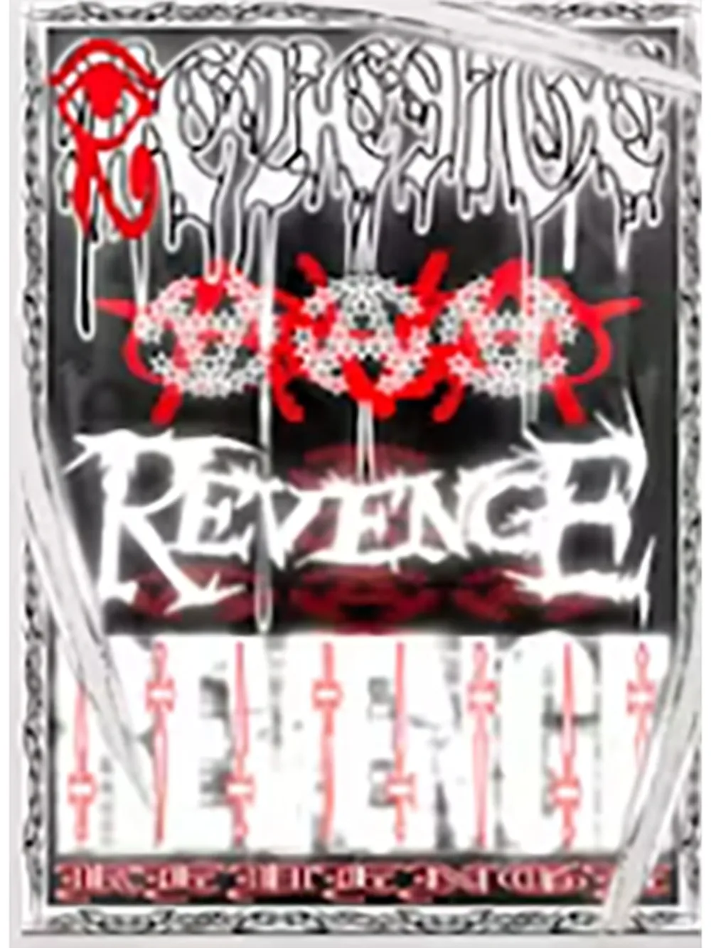 Revenge Fried T-shirt met grafische print - Wit
