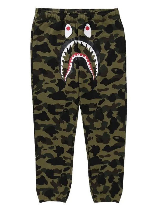 A BATHING APE® カモフラージュ トラックパンツ | グリーン | FARFETCH JP