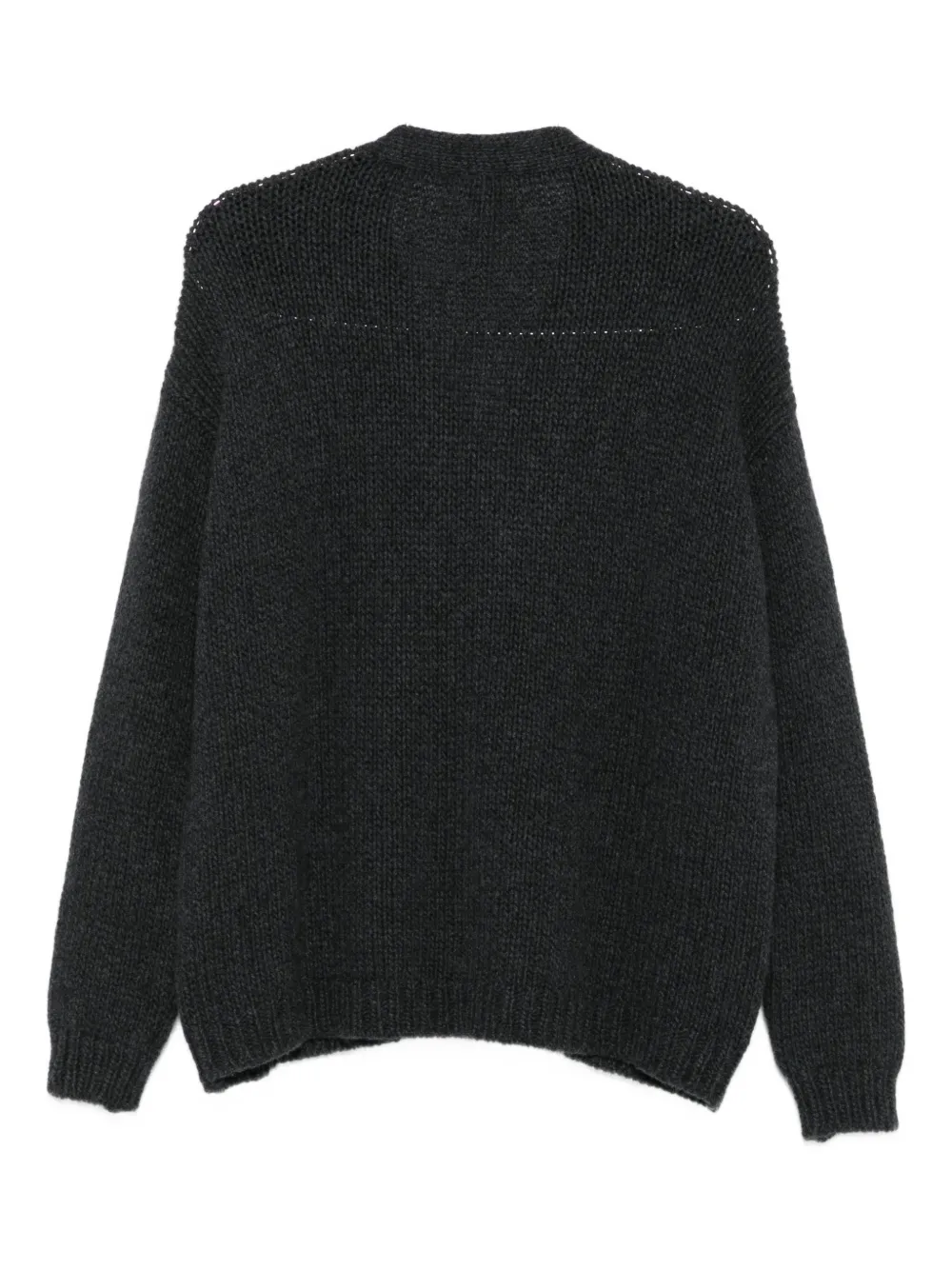 Private 0204 Button-front Cashmere Cardigan In Gray