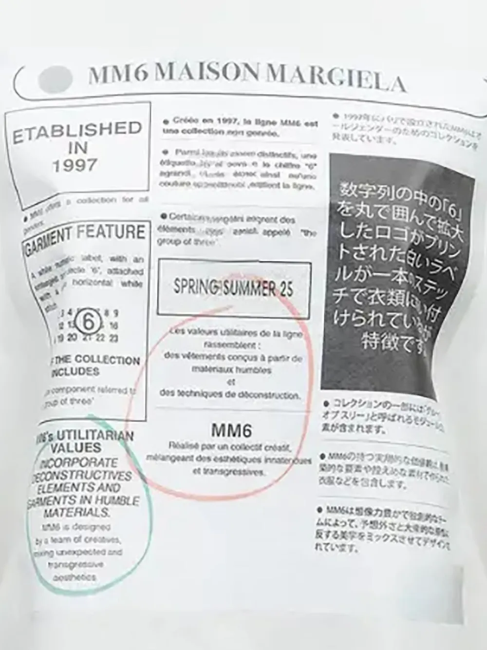 MM6 Maison Margiela Stamp Logo T-shirt - Wit