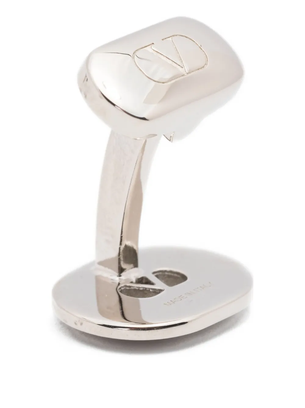 Valentino Garavani logo-detail cufflinks - Zilver