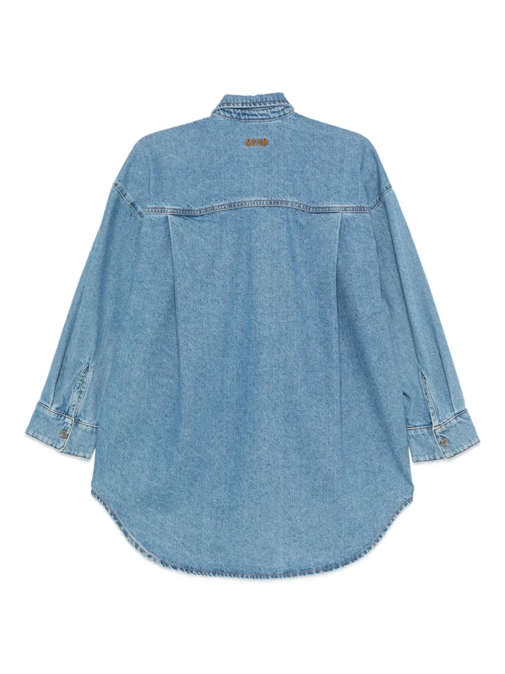 MSGM Blouse met strikdetail - Blauw