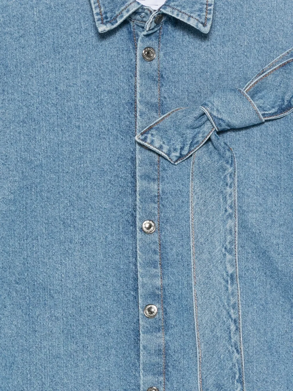 MSGM Blouse met strikdetail Blauw