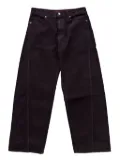 Eckhaus Latta Bend seam-detail jeans - Purple
