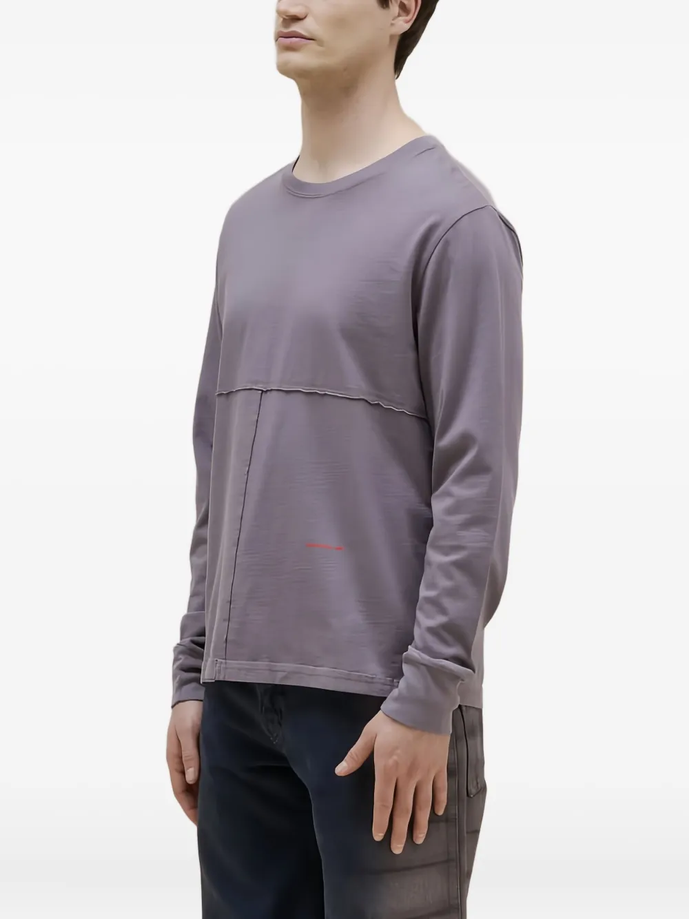 Eckhaus Latta Lapped T-shirt In Purple