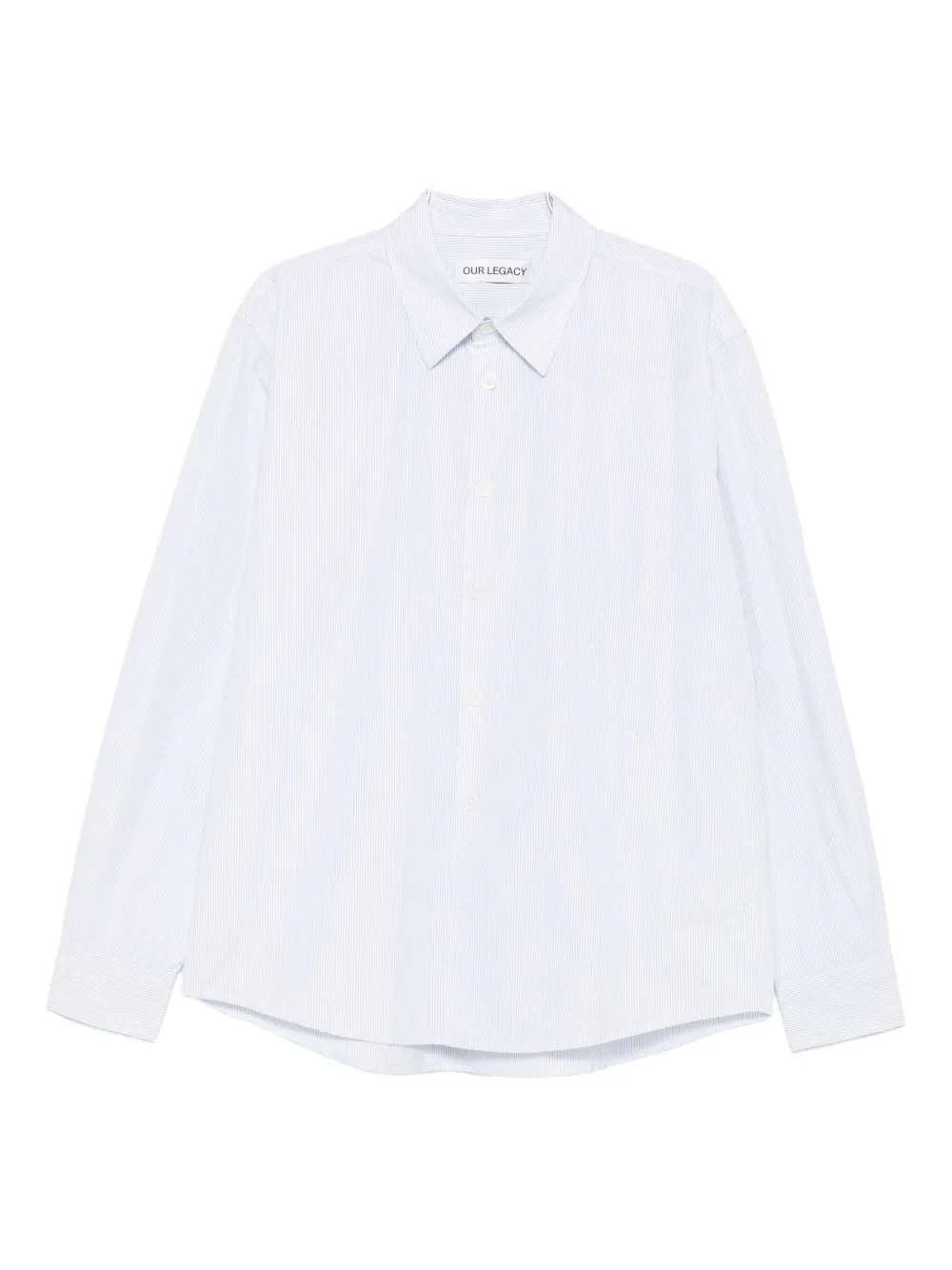 OUR LEGACY pinstripe cotton shirt - Blu