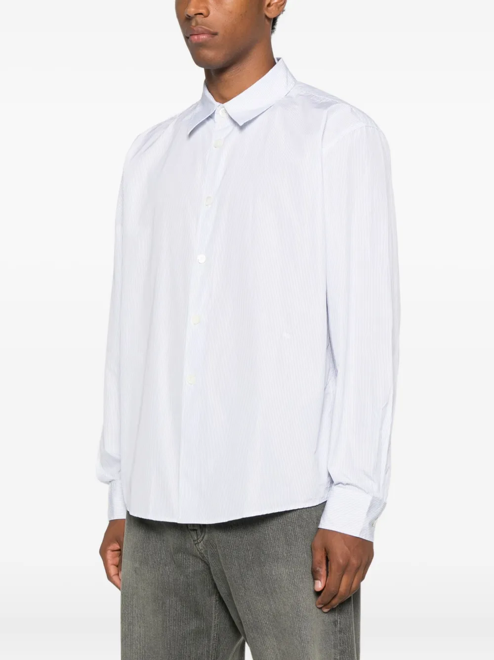 OUR LEGACY Overhemd met krijtstreep Blauw