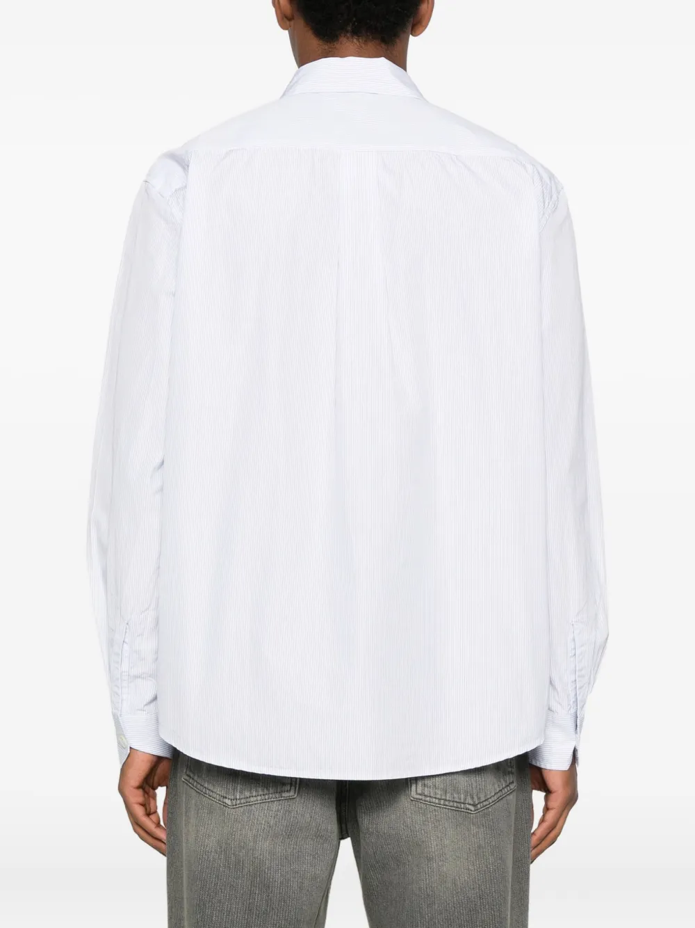 OUR LEGACY Overhemd met krijtstreep Blauw