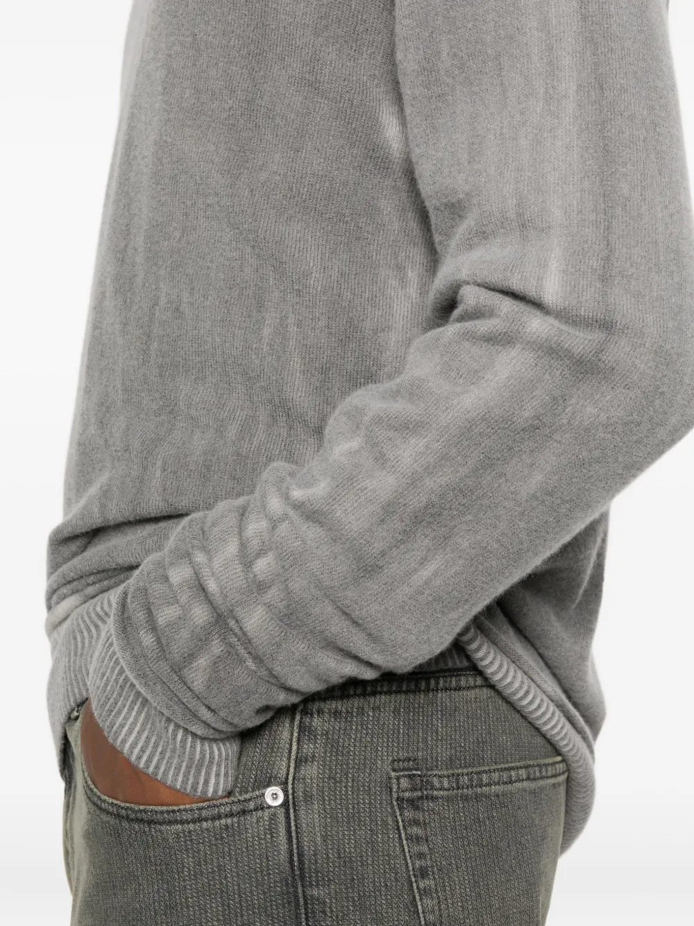 Our Legacy V-neck Ribbed-trim Sweater In Gold