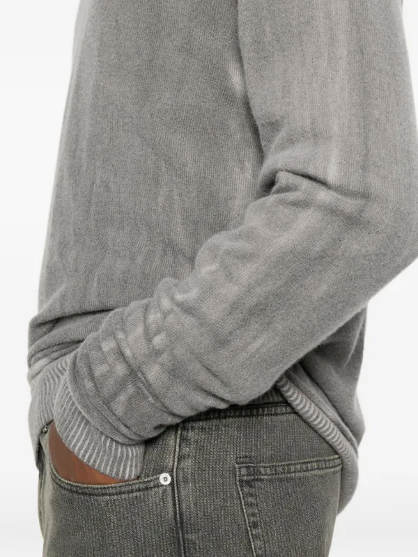 OUR LEGACY リブトリム Vネックセーター | グレー | FARFETCH JP