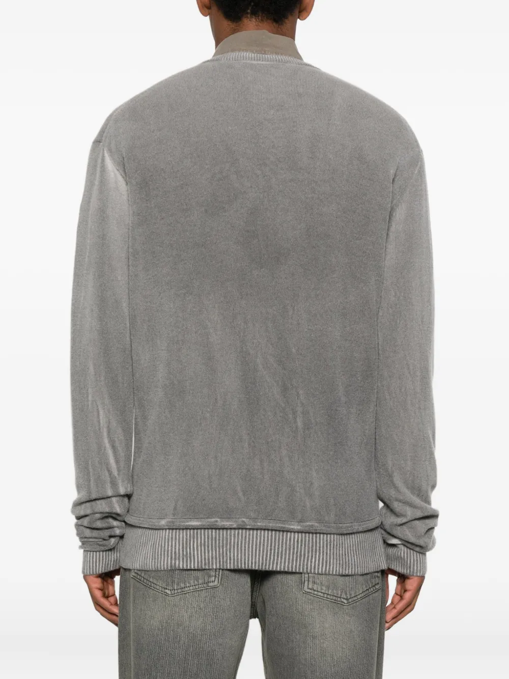 Our Legacy V-neck Ribbed-trim Sweater In Gold