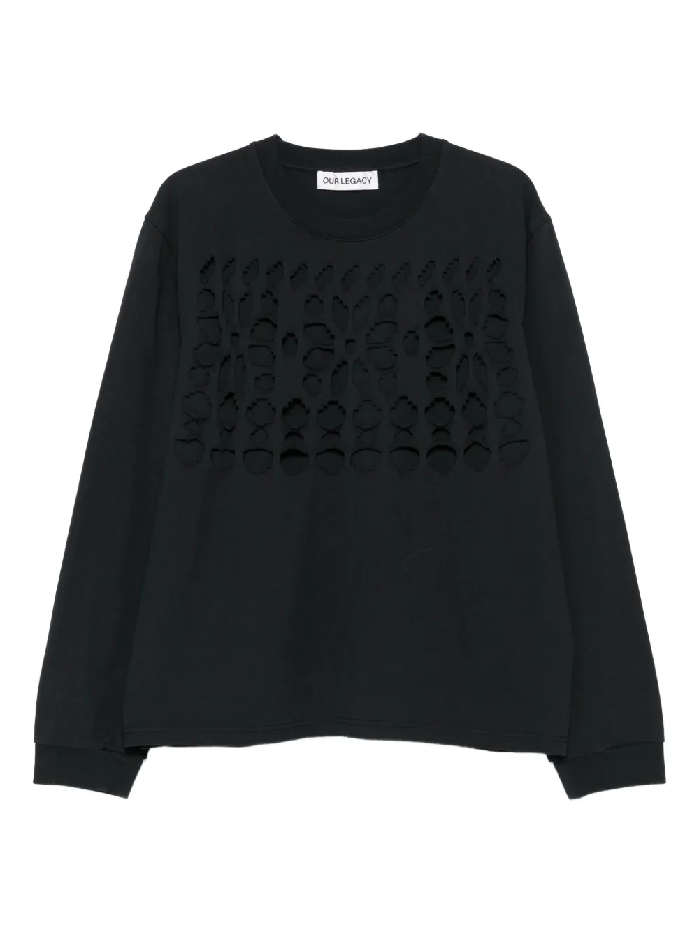 OUR LEGACY Tour cut-out sweatshirt | Black | Image 1