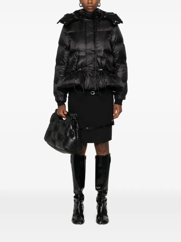 Sacai フーデッド キルティングジャケット | ブラック | FARFETCH JP