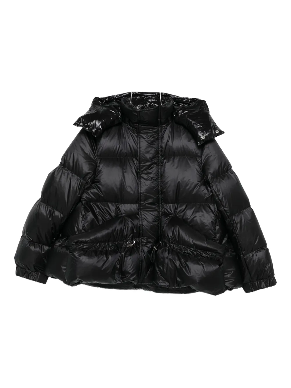 Sacai Hooded Quilted Jacket In Multi