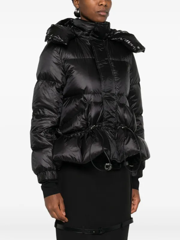 Sacai フーデッド キルティングジャケット | ブラック | FARFETCH JP