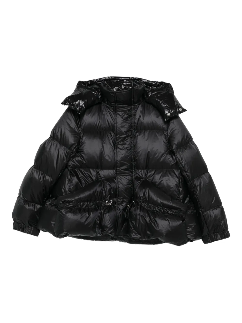 Sacai フーデッド キルティングジャケット | ブラック | FARFETCH JP