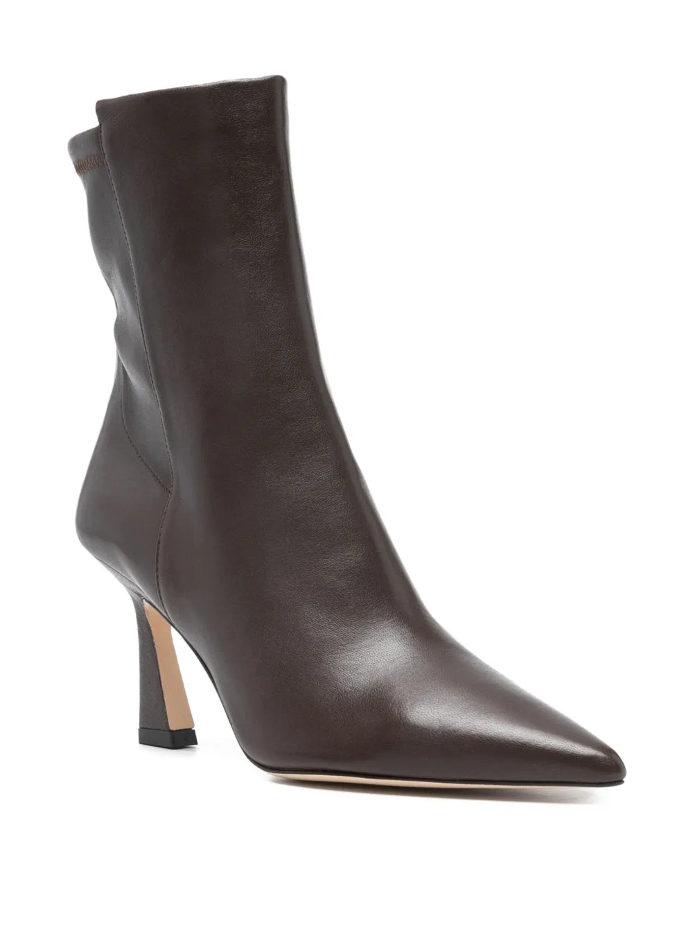 Stuart Weitzman 80mm Vinnie leather boots Brown