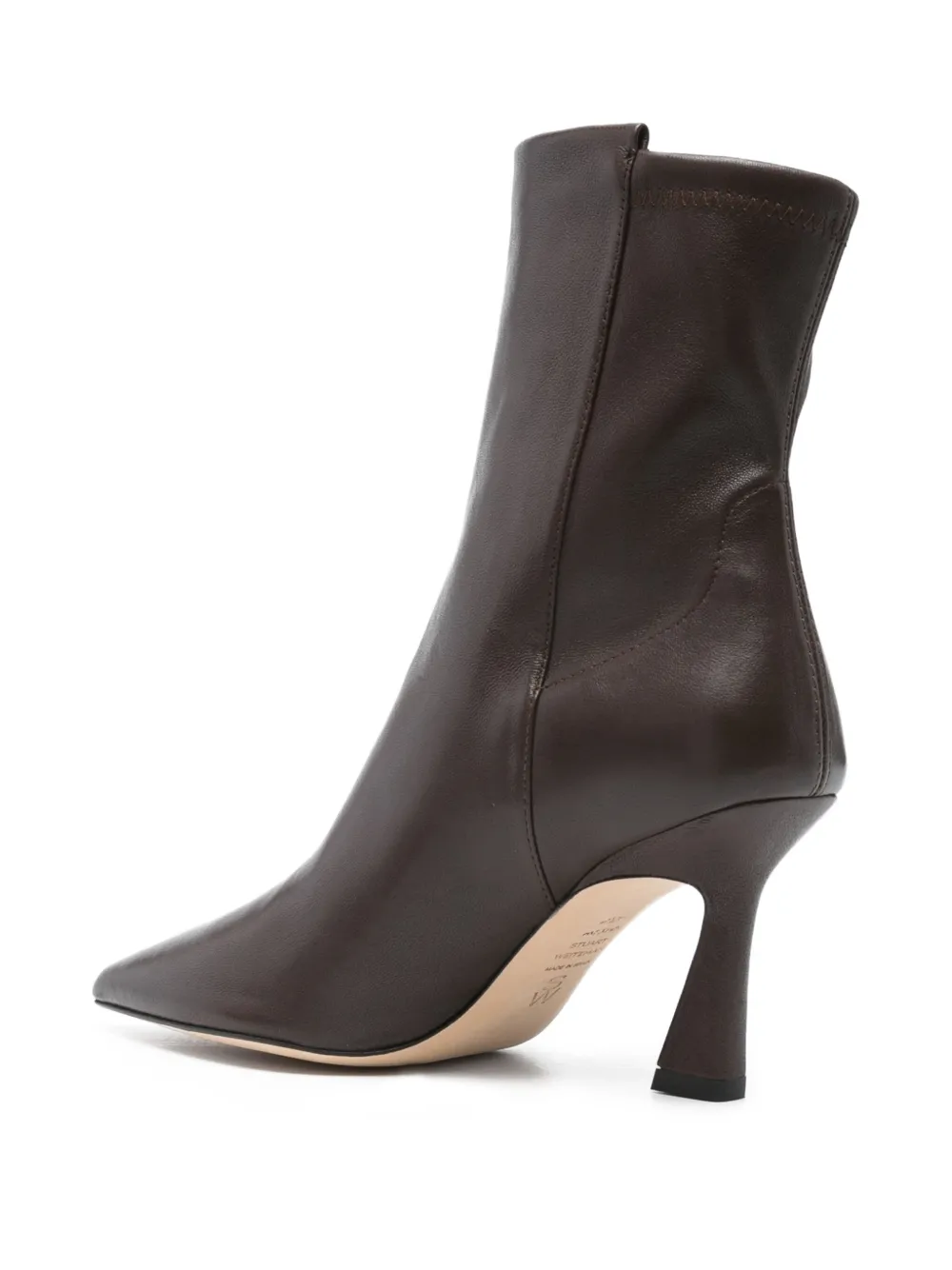 Stuart Weitzman 80mm Vinnie leather boots Brown