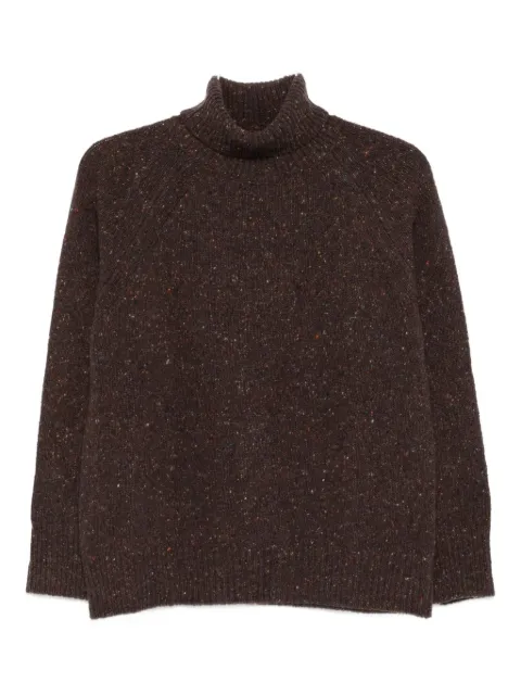 be you high-neck speckled sweater