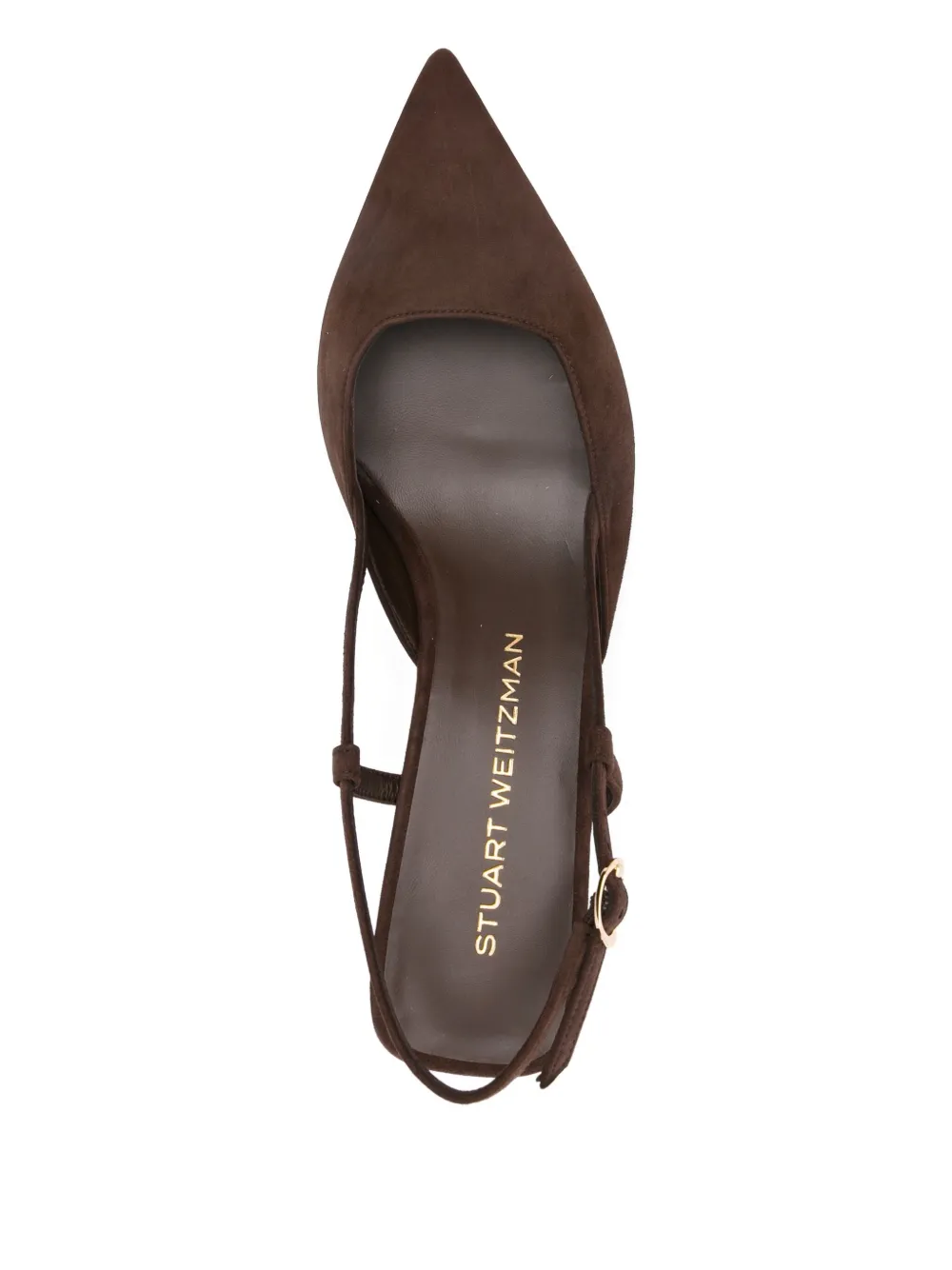 Stuart Weitzman 50mm Vinnie slingback pumps Brown