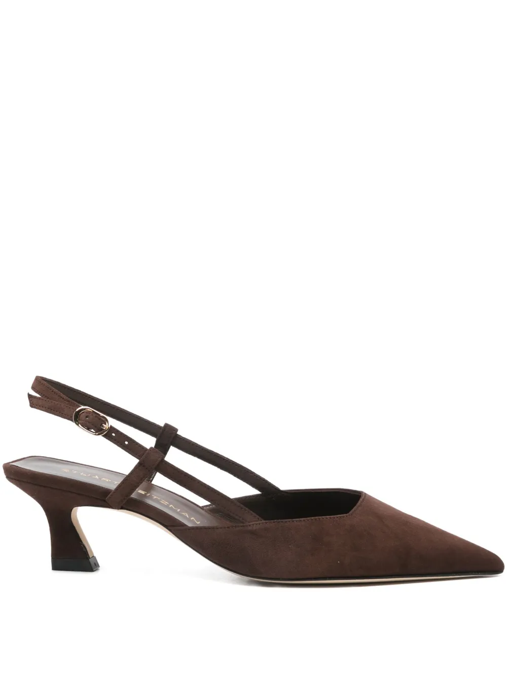 Stuart Weitzman 50mm Vinnie slingback pumps Brown