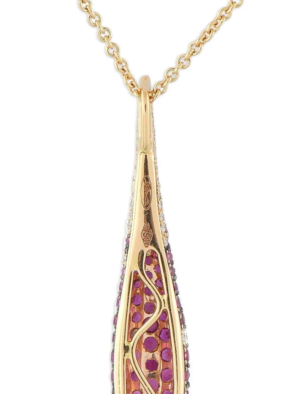 Salavetti 18K rose-gold sapphire and diamond pendant necklace | Image 2