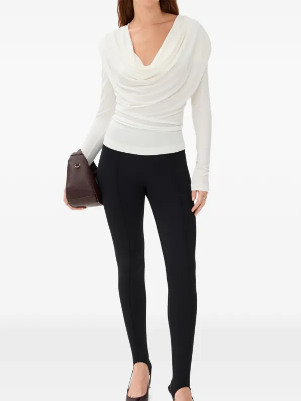 WARDROBE.NYC Stirrup Panel Legging in Black