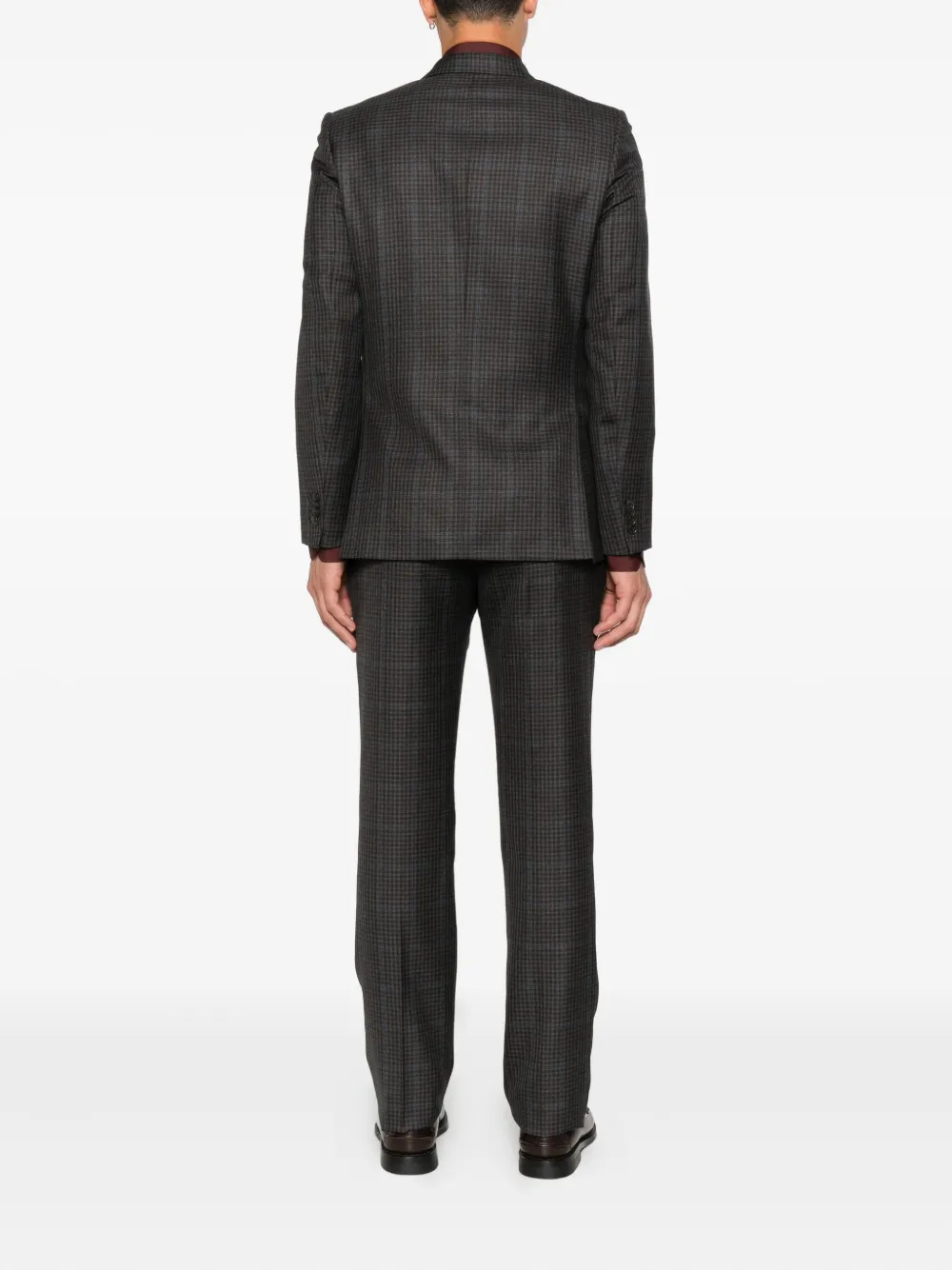 Paul Smith Checked Suit In Gray