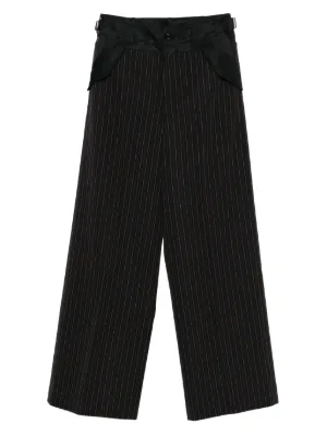 Sacai ストライプ パネル パンツ | グレー | FARFETCH JP