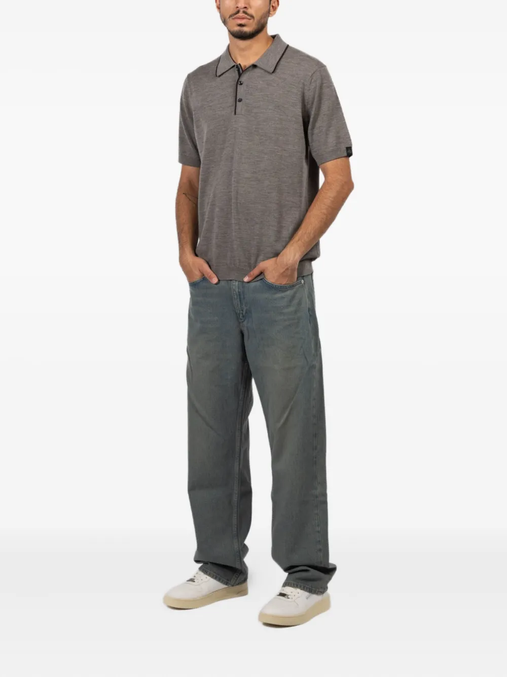 Rag & bone Crawford poloshirt - Bruin