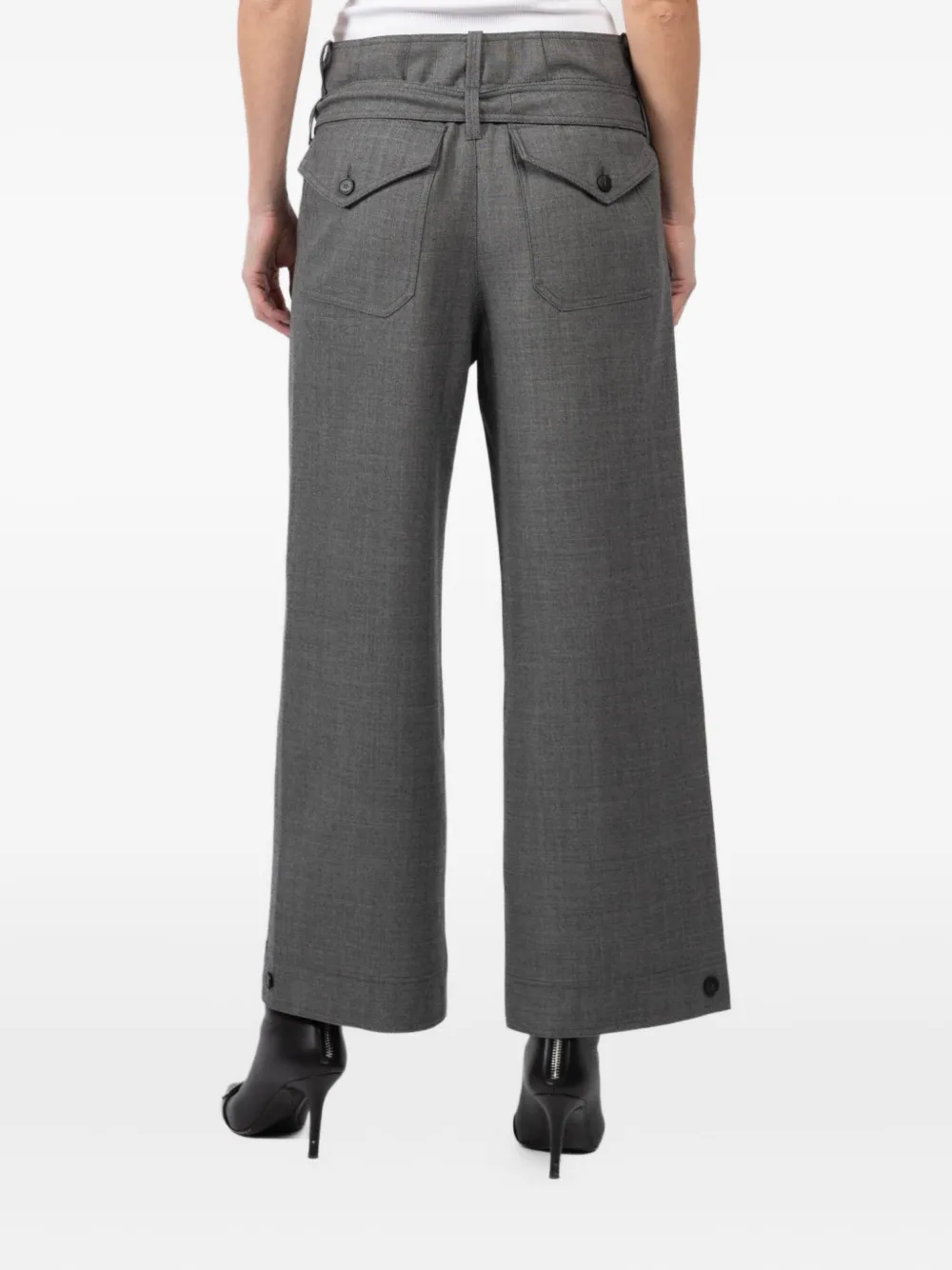 Seafarer Belted Trousers In Gray