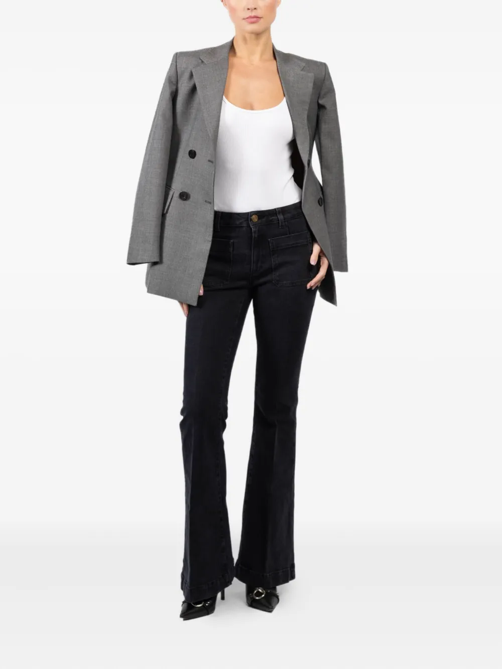 Seafarer Jeans met opgestikte zak - Zwart