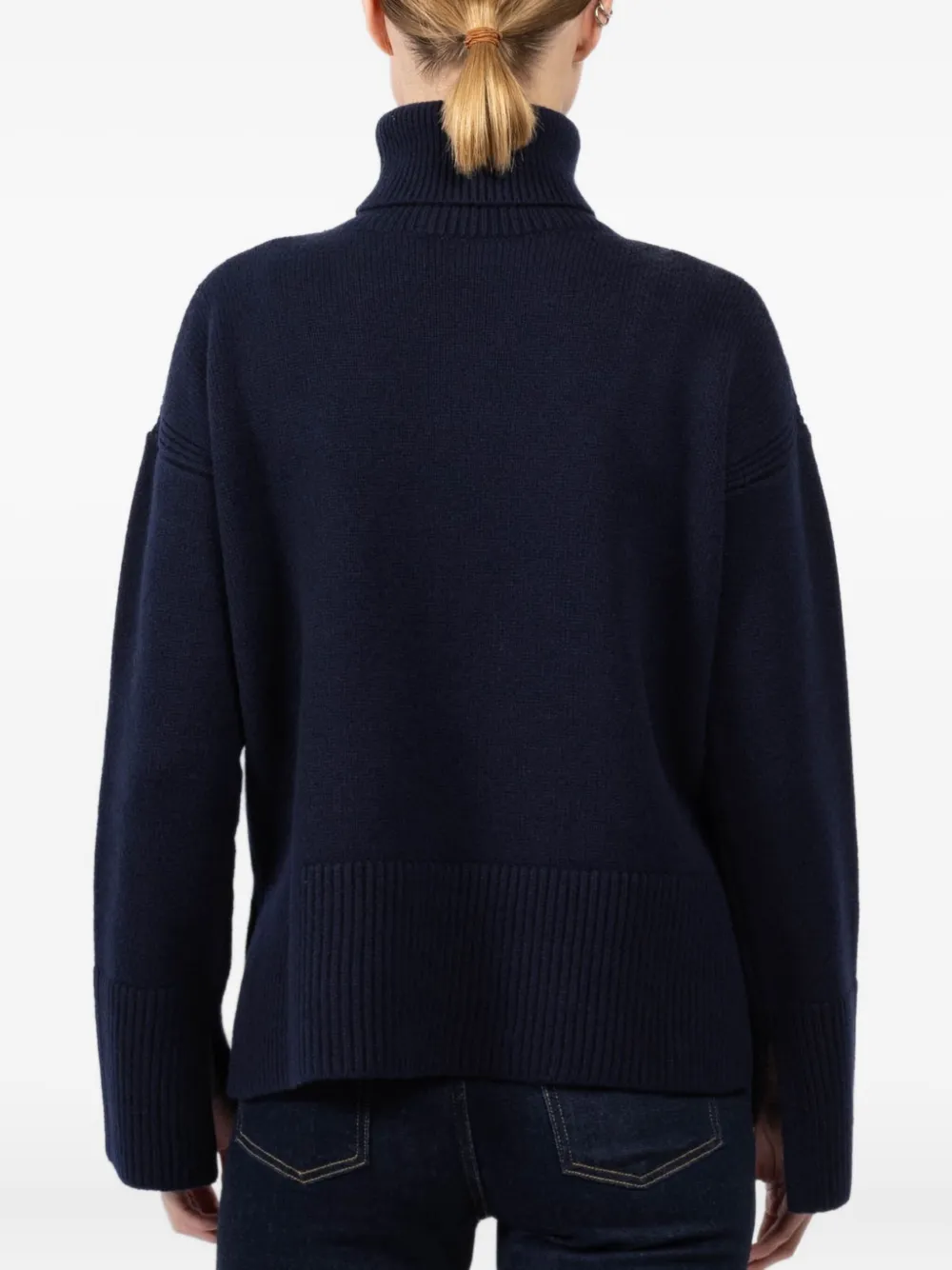 Seafarer Drop-shoulder Sweater In Blue