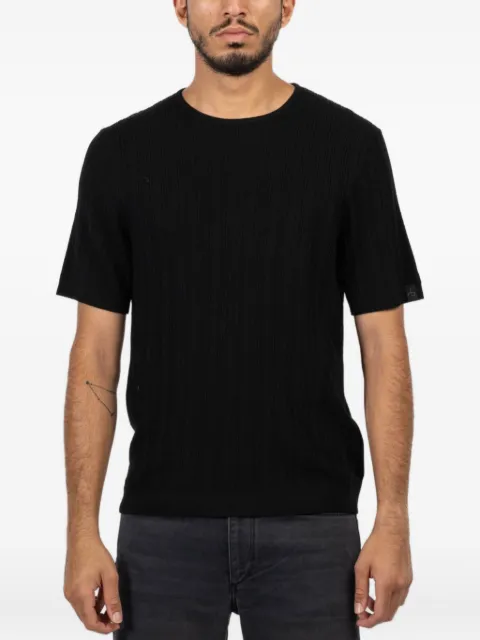 rag & bone playera tejida de canalé manga corta