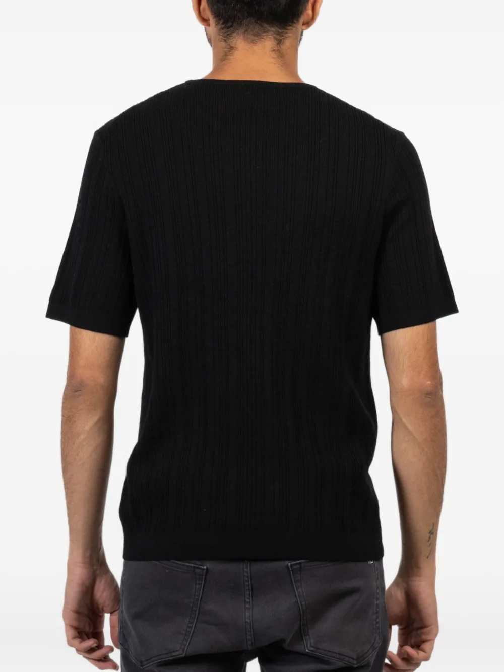 rag & bone Geribbeld T-shirt Zwart